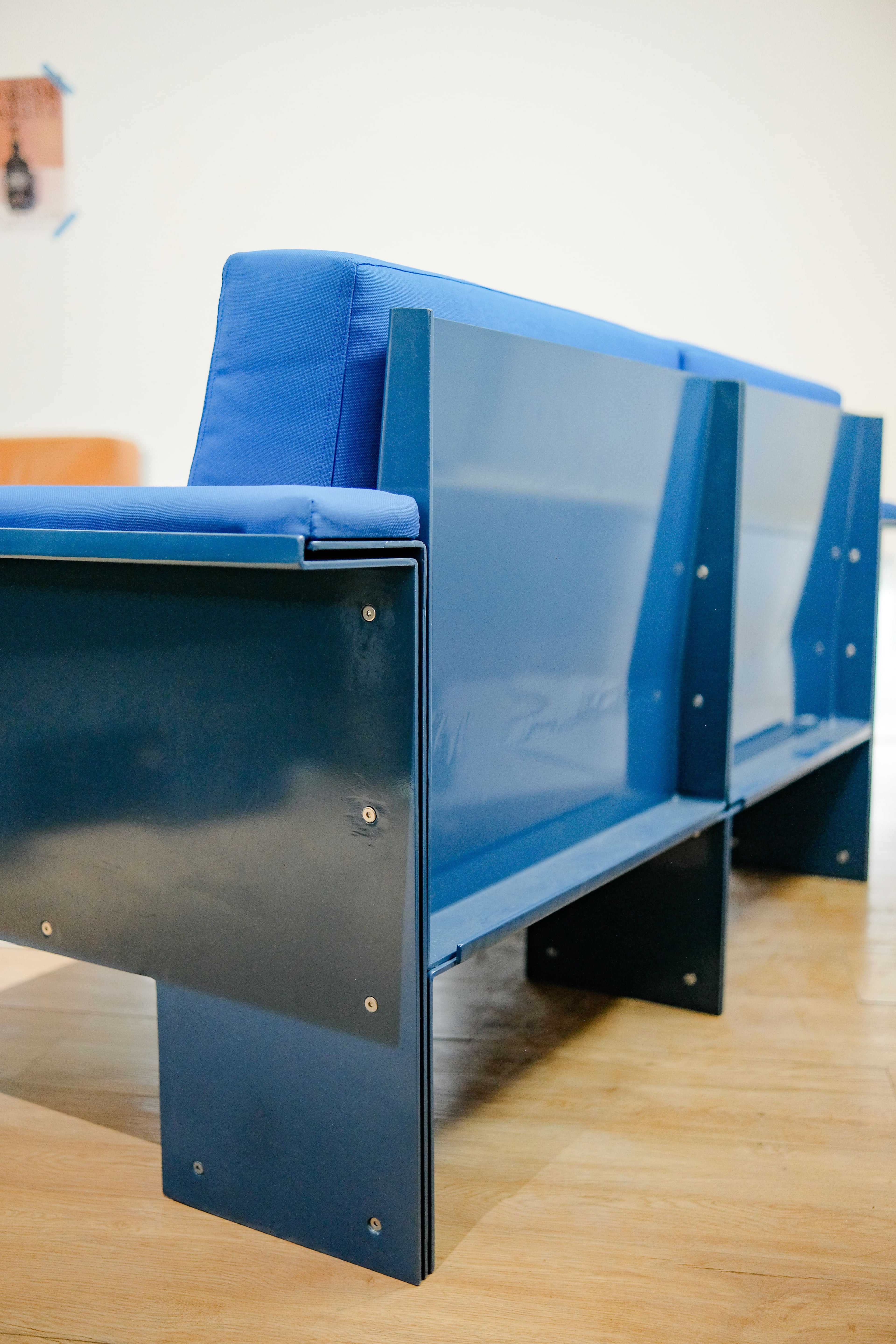 The Double Sofa - Blue(Leather)