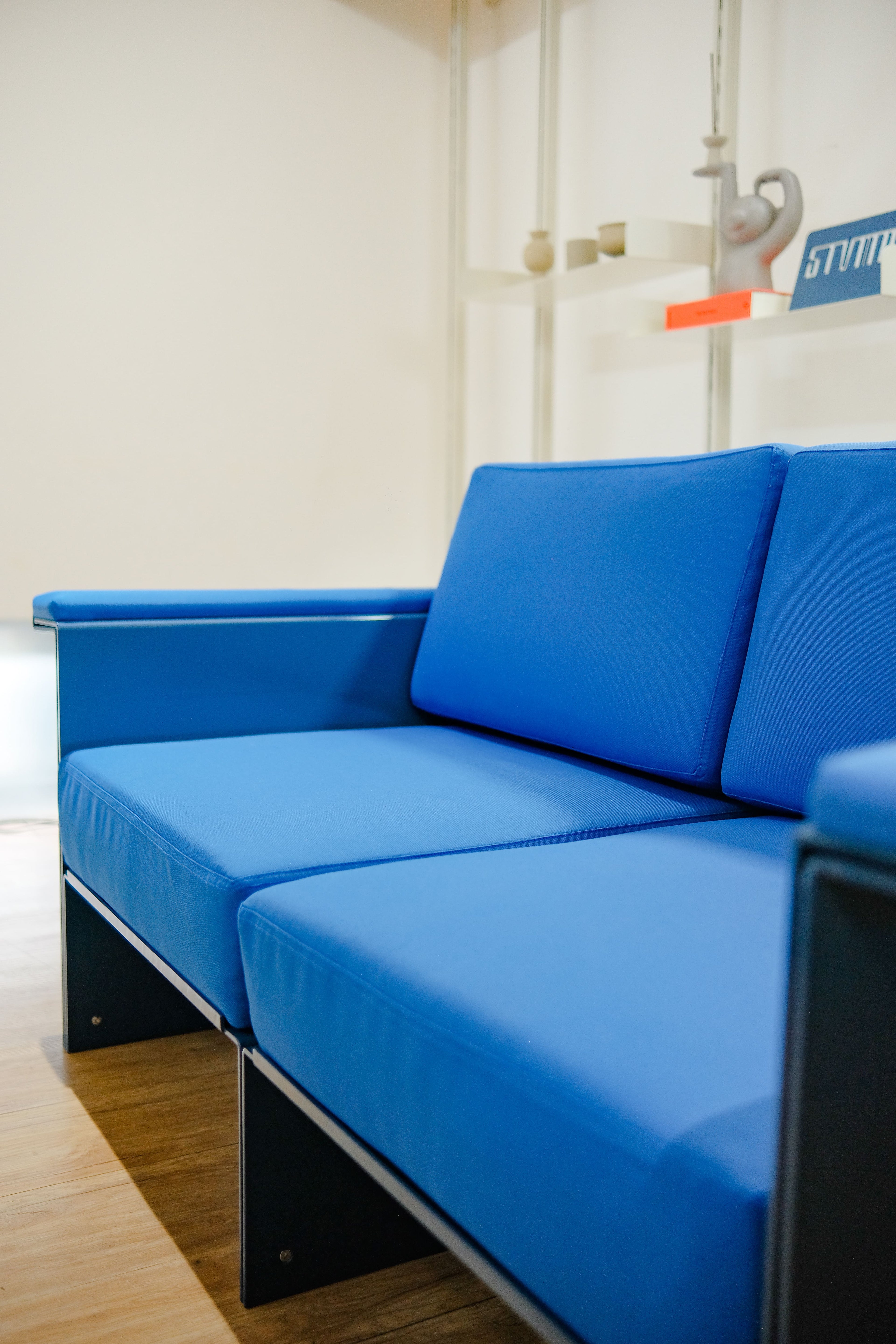 The Double Sofa - Blue(Leather)